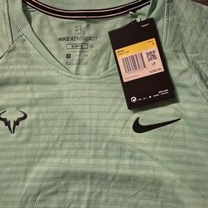 Nike NADAL logo AeroReact Mint Green T-Shirt